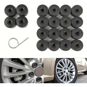 20pcs 17mm Wheel Covers Caps + Removal Tool Replacement For Vw Cover Cc Wheel Bolt