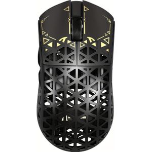 SHARK R5Ultra 8K Carbon Fiber Draadloze Gaming Muis Met PAW3950 MAX Sensor -39g Ultra-Lichtgewicht-Nordic 52840 MCU Chip-Beschikbaar via Kabel/BT/2.4GHz Draadloos Programmeerbare Muis Voor PC/Mac