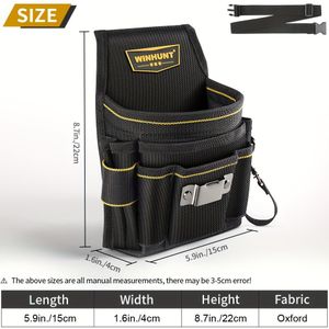 Tool Belt Set, Includes Small Tool Pouch, Electrician And Carpenter Tool Pouch With Belt Clip, And Garden Tool Pouch For Men, Tool Belts, Tools Bag, Tool Pouches