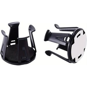 2 stuks Auto Bekerhouder - Verstelbare, Morsbestendige Drankrek voor Voertuigorganisatie & Gemak, Duurzaam ABS Materiaal, Zwart