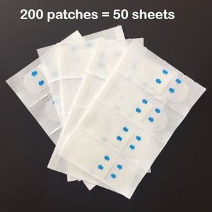 200 stuks, ultradunne onzichtbare gezichtspleisters, geschikt voor , dubbele kin en nek, waterdichte transparante vormgevende strips, gezichtslifting- en huidverzorgingstool