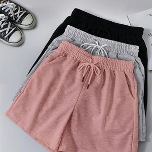 A Set Of 3 Casual Outfits For Women For Spring And Summer, Featuring A Waist-tied Shorts Set With Double Pockets.
