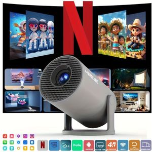 Magcubic Projector HY300Pro Native 720P Dual Wifi6 EU Plug Wireless5.0 Compact Draagbaar Ontwerp Voor Home Theater, Kantoor, Gaming, Presentaties Compatibel Met Apps
