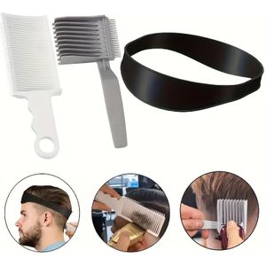 Heren Tondeuse en Kam met Gradiënt voor Mannen, Set van 3 Stuks - Hypoallergeen, Geschikt voor Haartypes