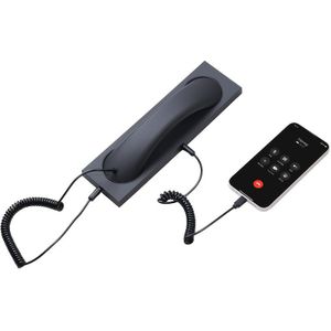Retro Telefoonhoofdtelefoon met Retro Handset, Type-C & 3,5mm Jack Compatibel, Draagbare Open-Ear Koptelefoon voor Smartphone, Computer, , Thuiswerk - Creatief Cadeau voor Vrienden & Familie