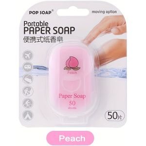 Ultieme Draagbare Papieren Zeepvellen voor Buitenshuis Reizen | Wegwerp Handreinigingsbladeren Onderweg | Compact en Reisvriendelijk Zeep Papier