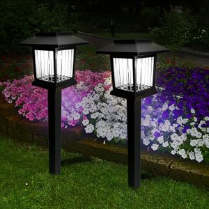 2pcs Solar Led Ground Lights, Outdoor Garden Ground Lights Decorative Lights, Lights For , Landscape, Path, Courtyard, Terrace, Driveway, Decorative Garden Lighting Lawn Lights