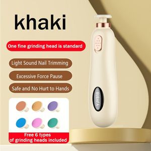 Elektrische nagelknipper met 6 slijpkoppen, veilige en nagelslijpmachine, set voor nagelknippers en trimgereedschap