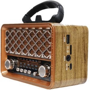 SENBOWE DRAADLOZE SPEAKER, FM/AM/SW-radio, ondersteunt TF/USB/MP3-afspelen, draagbare bureauradio, keukenradio met verstelbaar volumeknopje, ideaal voor familiefeesten en kamperen