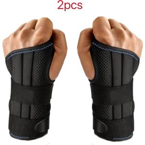 1 stuk/2 stuks Verstelbare Polssteun voor Mannen & Vrouwen - Nachtspalk met Bandjes, Ademend Polyester Stof, 20-27 cm (7.87.51 inch) Past op Handomtrek van 7.87.51 Inch