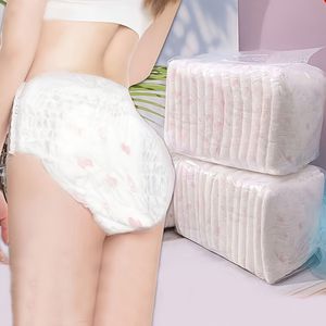 Slaapbroeken voor menstruatiehygiëne voor vrouwen - 30-pack ongeparfumeerde maandverbandtabletten, lekvrije tantebroeken voor 's nachts, comfortabele vrouwelijke verzorgingskussens