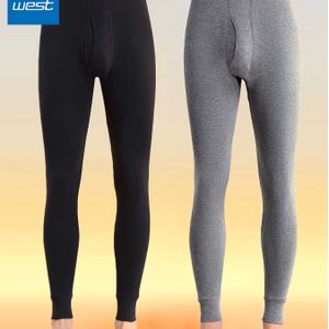 JEANSWEST 2-Pack Heren Warme Broeken, Puur Katoen Kleur Comfortabele Thermische Onderbroek Broeken, Heren Herfstbroeken