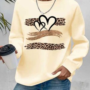 Levendig Oranje Dames Trui met Luipaardprint & Glitter Design, Comfortabele Pullover voor Herfst en Winter, Wasbaar in de Machine, Casual Kledingstuk van Zachte Stof