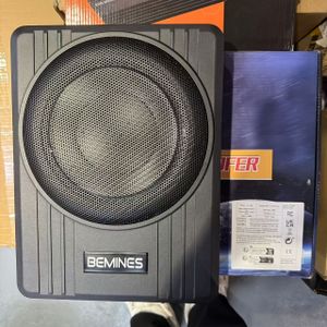 105C 1500W 10-inch autostoel subwoofer hoge kracht hoge-fidelity geluid ultradunne behuizing wordt geleverd met draadbesturing en installatieonderdelen
