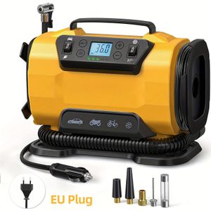 Auto Plug en EU Plug Draagbare Hoge Vermogen Dubbele Luchtcompressoren, Auto Plug en AC/ Autoluchtpompen Bandenopblazers, Elektrische Luchtpomp, Auto Compressor | Elektrische Hogedruk Luchtpomp