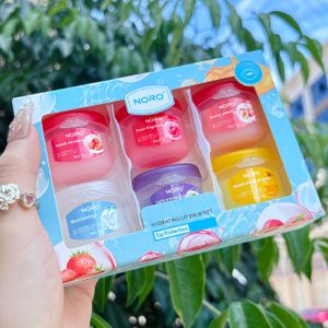 NORO 6- lippenbalsemset, hypoallergeen finish, hydraterende lippenbehandeling met , unisex-volwassen, voor alle huidtypes, hydratatie en reductie van lippenlijnen