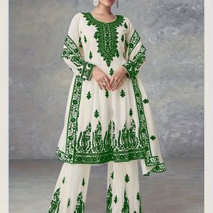 Plus Size, Lange mouw bloemenprint, wasbaar in de machine maar niet chemisch reinigen, inclusief sjaal, elegante losse tweedelige set voor uitgaan