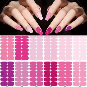 12st Snoepkleurige Roze Kleur Nagelstickers Nail Art Stickers DIY Nageldecoraties YA337-348
