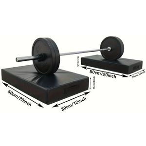 Pair Of Barbell Shock Absorption Mats, Buffer Pads, Gym Shock Absorption Mats, Fitness Home And Commercial Use, Weightlifting Mat, Special For Deadlifts And Snatches