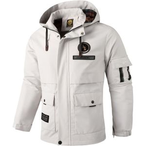 Herenvest Winddichte - Casual Bomberjas met Rits en Zakken, Polyester, Machinewasbaar - Perfect voor Lente & Herfst Buitenactiviteiten