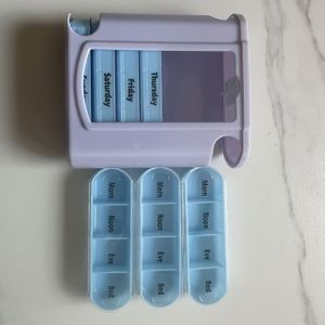 1pc Weekly Pill Organizer, -, Stackable Compartments, 7-day Pill Box, Pp Material, Travel & Family Medication Planning, Medication Management | Compact Organizer | Organized Pill Storage