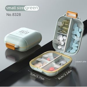 7-day Weekly Pill Organizer, Portable Travel Size, Double-layer Moisture-proof Vitamin Case With 14 Compartments, Dustproof And Moisture-resistant