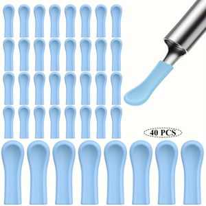 40-pack Silicone Ear Pick Replacement Heads, Universal Ear Wax Removal Spoons, Reusable & Washable, 1.47x0.12 Inches, No Electricity Or Battery Needed