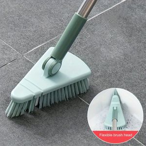 1pc Floor Scrub Brush Shower Scrubber Cleaning Bath Tub And Tile Scrubber Brush Long Handle Detachable Bristles For Cleaning Shower Bathroom Kitchen Balcony Wall 37.4" Length