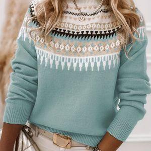 Nieuwe Aankomst Dames Casual Ronde Hals Lange Mouwen Trui