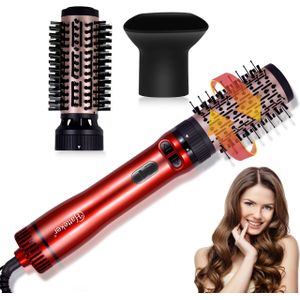 Hatteker 3-in-1 Elektrische Haarborstel | Föhn, Golvend Haar, Multifunctioneel Gebruik | Ideaal Cadeau voor Dames, 1000W, 220V, Stekker, Inclusief Vervangende Borstel