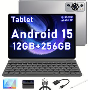 UXD A5 15 Tablet 10, 1" IPS, 12GB+256GB (uitbreidbaar tot 1TB), 4G LTE/WiFi, Octa-Core, 6000mAh, Met Toetsenbord, Muis, Stylus, Hoes & Meer, Tablet, Pad