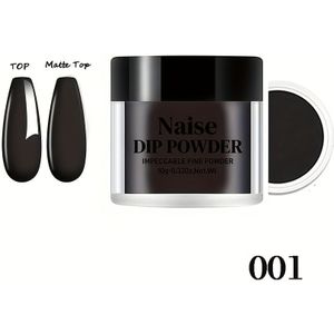 Dipping Powder voor beginners, 3 kleuren roze zwart wit, nagelkunst charm DIY geschikt voor schoonheidssalon thuis damescadeau