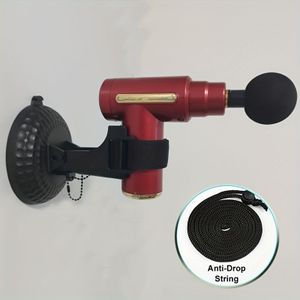 Massage Wandhouder, Universele Pasvorm, Duurzaam ABS & Rubber, Geen Batterijen Nodig, Veilige Opslag voor Massagegereedschap