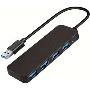Compacte 4-poorts USB 3.0 - Draagbare Multi-Apparaat Extender voor Desktops, Laptops, , Flash Drives & Meer