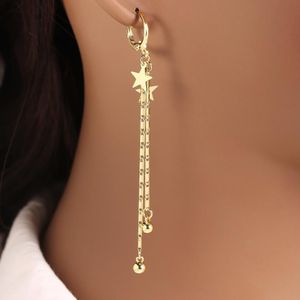 Star Tassel Pendant Earrings