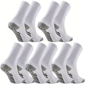 5/10 Paar Antislip Grip Sokken Geschikt Voor Zowel Mannen Als Vrouwen, Ideaal Voor Als Voetbal, Fietsen En Hardlopen, Met Vochtabsorberende Eigenschappen.