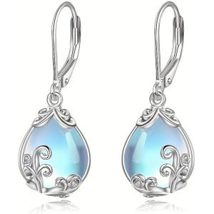 1 Pair Of 925 Sterling Silver Teardrop Dangle Earrings - Bohemian & Elegant Style, & Gifting, All , 1.9g, Everyday Earrings|teardrop Dangle Earrings|