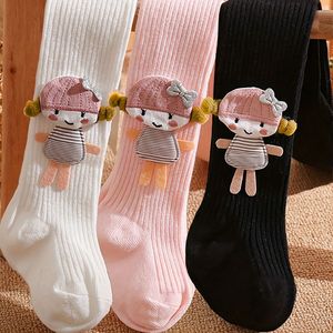 3-Pack Meisjes Leggings met Decoratieve Zijpanel en Eén