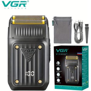 VGR V-363 Professionele Herenscheerapparaat, Draadloos Elektrisch Aluminiumfolie Scheermes, Draagbare Scheerapparaat, Valentijnsdag Cadeau voor Mannen