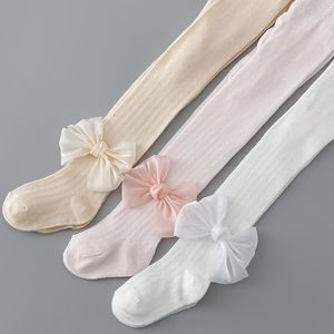 3-Pack Meisjes Zomer Mesh Sokken met Strik, Lange Voetbroekjes voor Kinderen