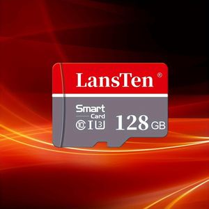 LANSTEN Geheugenkaart 16GB 32GB 64GB 128GB Hoge Snelheid Flash Geheugenkaart A1/C10/U3 TF Kaart met kaartslezer