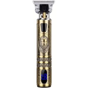 Professionele Elektrische Scheerapparaat voor Mannen met LED Display - Draadloze Lange Haar Trimmer, Baardtrimmer, USB-C Opladen, 4-in-1 Tondeuse Set met 4 Opzetkammen