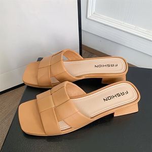 Women's Summer Slide Sandals - Stylish Two-band Open Toe Flats In Beige, Light , Casual Soft Sole Tpu Shoes For Casual Attire, Strappy Sandals