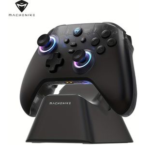 De Machenike G3 V2 Draadloze Gamecontroller met Oplaadstation, 1000mAh Accu en Hall Effect Joystick voor Switch, Steam & PC