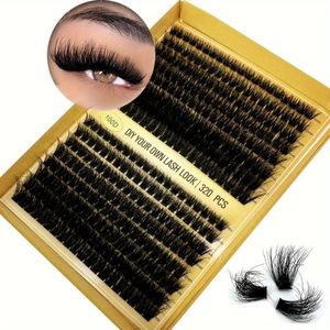 Lash Clusters 320 stuks Individuele Wimper Clusters Wimperextensions 100D 8-16mm Mix D Curl Wimper Clusters DIY Wimperextensions Voor Zelftoepassing Thuis