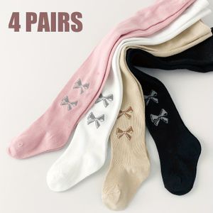 Leggings met Engels Waslabel, 4 Paar Meisjesleggings voor Peuters voor Lente en Herfst, Gemiddelde , Geschikt voor Buitengebruik. Kindermeisjes Elastische Taille Tights - Comfortabel voor Heeldag