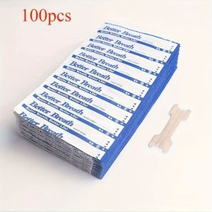 100 stuks Better Breathe neusstrips voor snurkverlichting en het verlichten van neusverstopping.