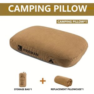 Outdoor Camping Pillow With Storage Bag And Replacement Pillowcase - A Portable And Easy-to-store Camping Pillow Ideal For Outdoor Camping, Camping Trips, And Beach Vacations