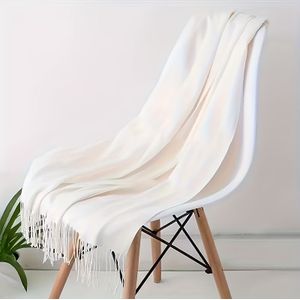 1/2 stuks Elegante Dames Sjaal Cape - Zacht / Koreaans Geïnspireerd Kleur Wrap, Meerkleurig (Wit/Roze/Rood/Zwart) - Veelzijdige Poncho voor Jurken, Blouses & Jassen, Handwasbaar Retro Accessoire