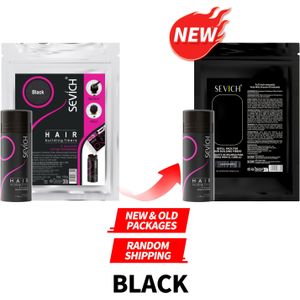 Sevich Haaropbouwvezels - Snelle van Haar, Plantaardig Haarpulver, Zweet- en Windbestendig met Elektrostatische Adsorptie, voor Haartypes - Haarvezel Sprayflesje 25g+100g